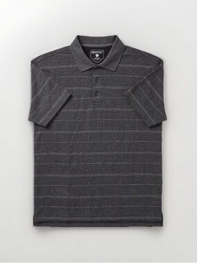 Architect Charcoal Stripe Polo
